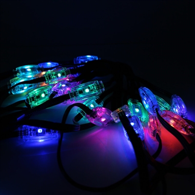 12 v, 25 L strand, 180 degree RGB Clear pebble with magnet for ...